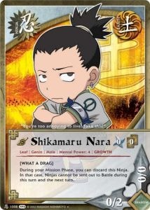 Shikamaru Nara card artwork