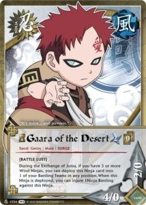 Gaara of the Desert card artwork