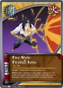 Fire Style: Fireball Jutsu card artwork