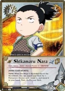 Shikamaru Nara card artwork