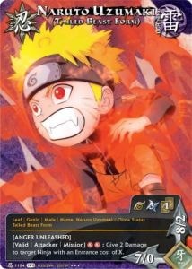 Naruto Uzumaki (Tailed Beast Form) card artwork