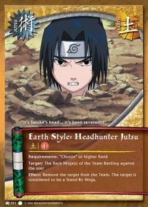 Earth Style: Headhunter Jutsu card artwork