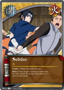 Subdue card artwork