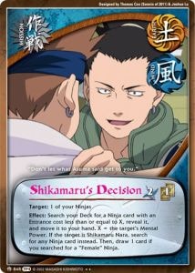 Shikamaru's Decision card artwork