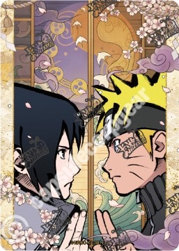 Sasuke Uchiha & Naruto Uzumaki card artwork