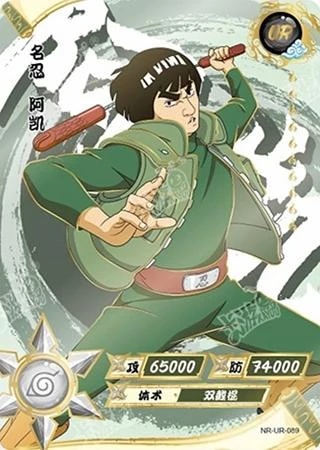 Might Guy card artwork
