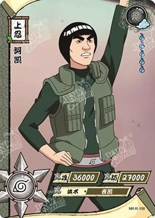 Might Guy card artwork