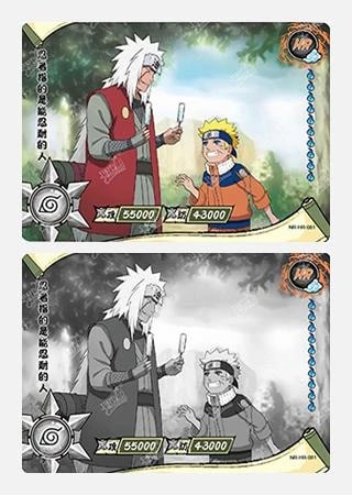Jiraiya & Naruto card artwork