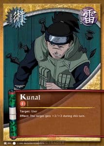 Kunai J-001 Naruto trading card