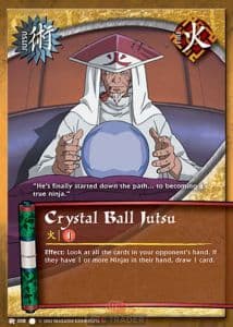 Crystal Ball Jutsu J-008 Naruto trading card