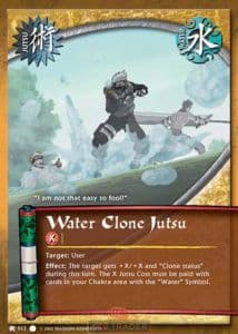 Water Clone Jutsu J-012 Naruto trading card