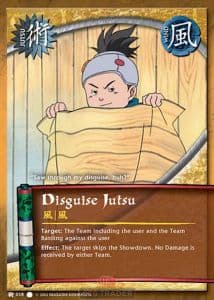 Disguise Jutsu J-018 Naruto trading card