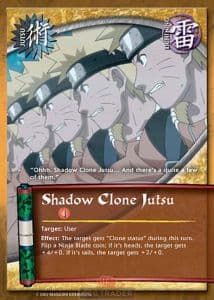 Shadow Clone Jutsu J-025 Naruto trading card