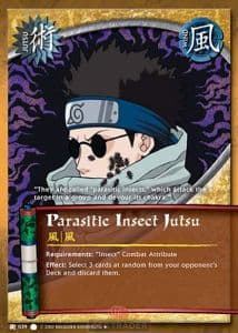 Parasitic Insect Jutsu J-039 Naruto trading card