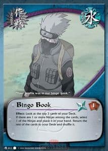 Bingo Book M-011 Naruto trading card