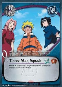 Three Man Squads M-017 Naruto trading card
