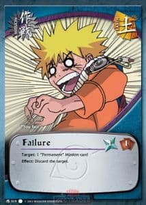 Failure M-019 Naruto trading card