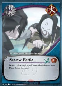 Seesaw Battle M-029 Naruto trading card