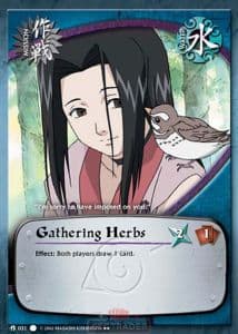 Gathering Herbs M-031 Naruto trading card