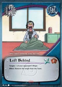 Left Behind M-036 Naruto trading card