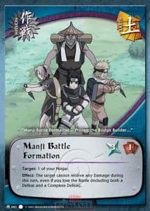 Manji Battle Formation M-041 Naruto trading card