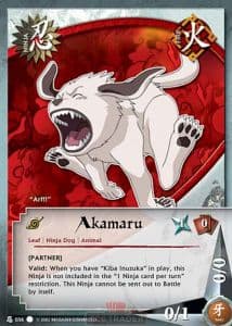 Akamaru N-036 Naruto trading card