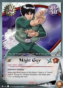 Might Guy N-039 Naruto trading card