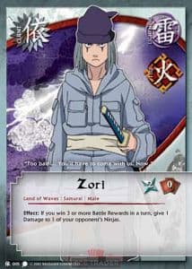 Zori C-005 Naruto trading card