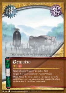 Genjutsu J-046 Naruto trading card