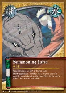 Summoning Jutsu J-074 Naruto trading card