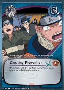 Cheating Prevention M-054 Naruto trading card