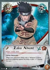 Zaku Abumi N-056 Naruto trading card