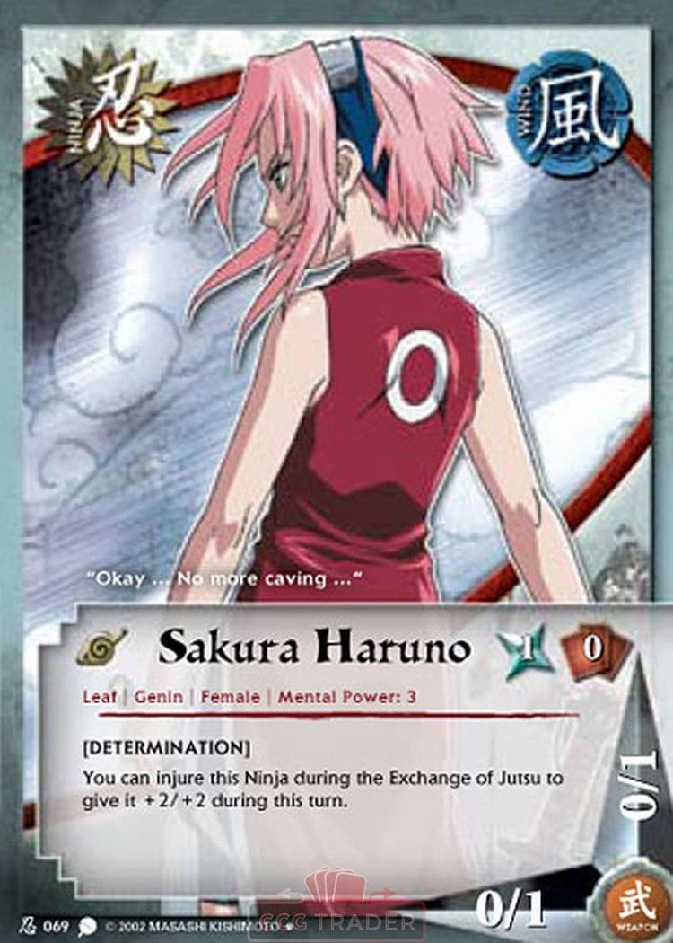 Sakura Haruno N-069 Naruto trading card