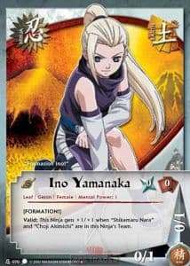 Ino Yamanaka N-070 Naruto trading card