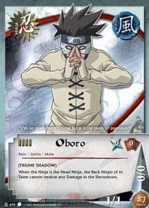 Oboro N-079 Naruto trading card