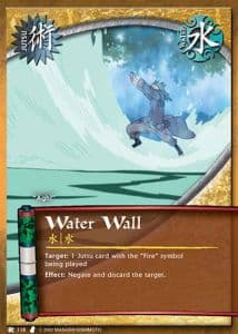 Water Wall J-118 Naruto trading card