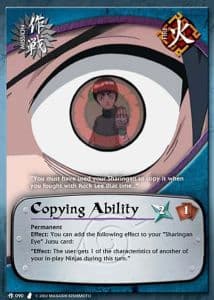 Copying Ability M-090 Naruto trading card