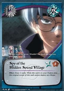 Spy of the Hidden Sound Village M-096 Naruto trading card