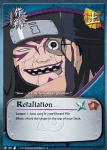 Retaliation M-105 Naruto trading card