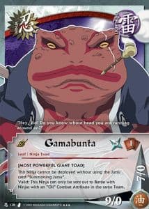 Gamabunta N-128 Naruto trading card