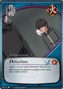 Detection M-137 Naruto trading card