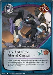 The End of the Mortal Combat M-157 Naruto trading card
