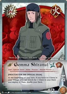 Genma Shiranui N-144 Naruto trading card