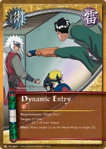 Dynamic Entry J-174 Naruto trading card