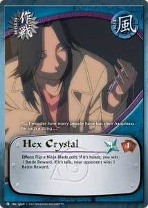Hex Crystal M-184 Naruto trading card