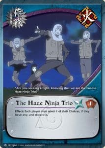 The Haze Ninja Trio M-197 Naruto trading card