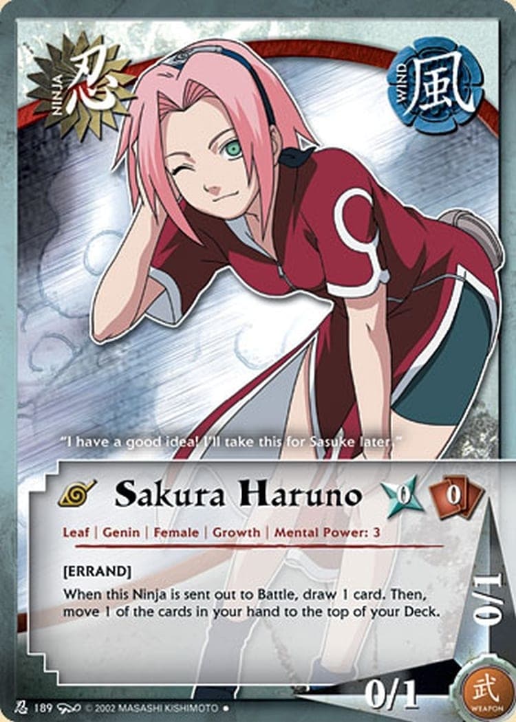 Sakura Haruno N-189 Naruto trading card