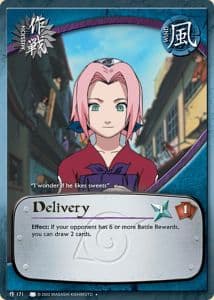 Delivery M-171 Naruto trading card