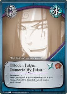 Hidden Jutsu: Immortality Jutsu M-US010 Naruto trading card