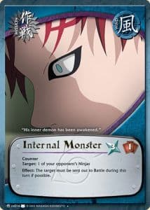Internal Monster M-US014 Naruto trading card